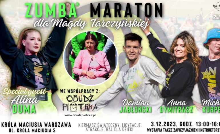 Maraton Zumby dla Magdy Tarczyńskiej od Anny Dymitrasz i Łukasza Bełdyckiego