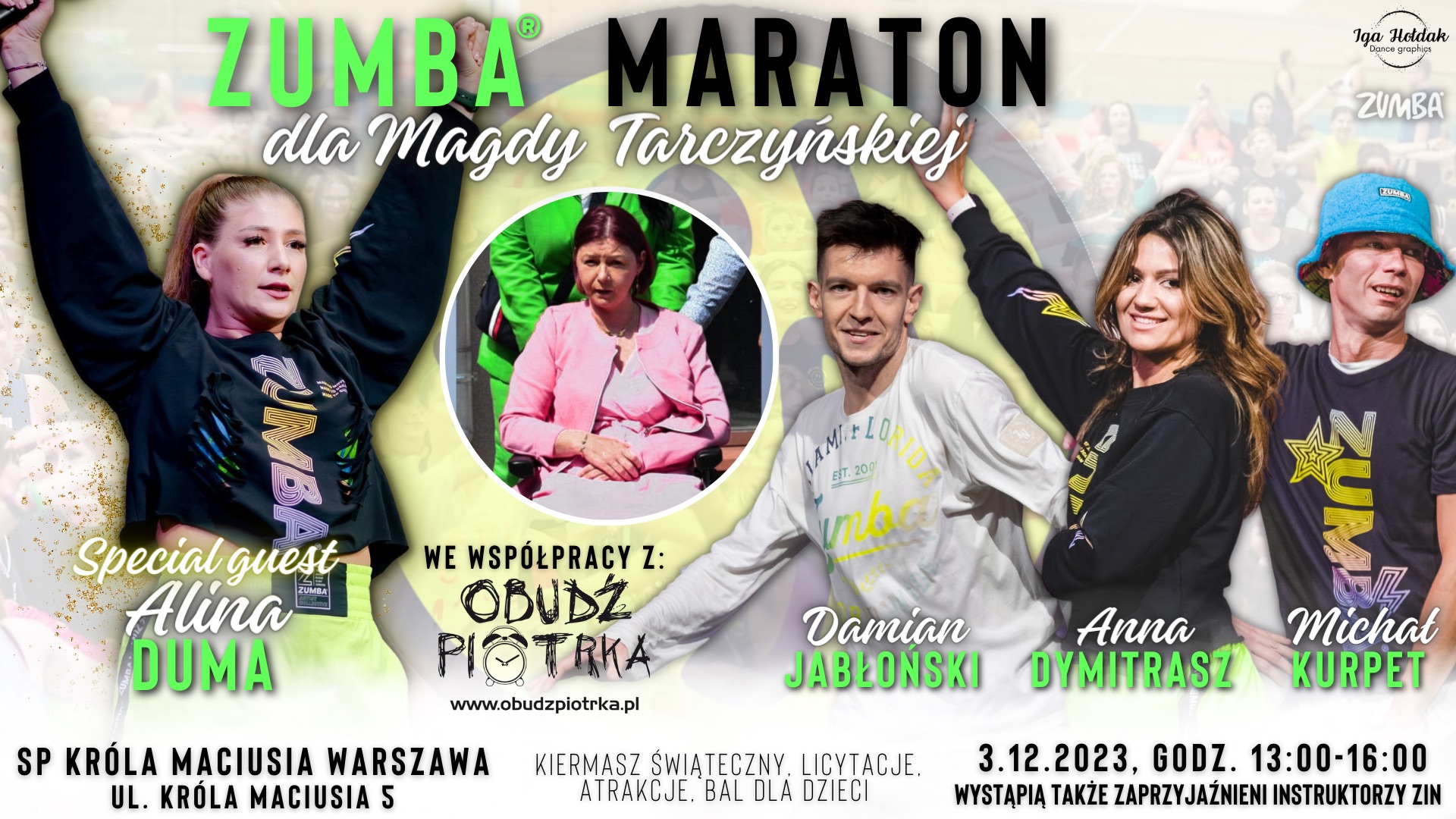 Maraton Zumby dla Magdy Tarczyńskiej od Anny Dymitrasz i Łukasza Bełdyckiego