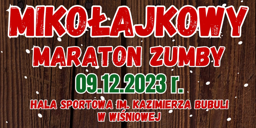 Mikołajowy Maraton Zumby Gosi Surlas w Wiśniowej